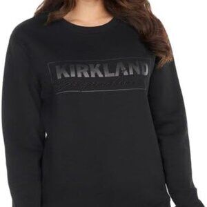 NWT Kirkland Unisex Logo Fleece Crewneck Sweatshirt for Women’s XL